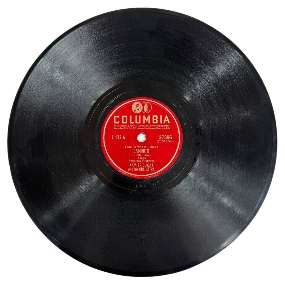 Xavier Cugat - Caminito / Porque Te Quiero Tanto? - 37396 Columbia 78rpm Shellac